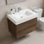 Meuble-lavabo mural simple de 30 po avec comptoir à surface solide avec trop-plein, pré-assemblé-303615347-313203126-330642045