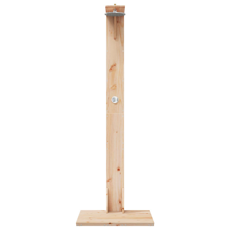 Outdoor Shower and Footwash Spout, Light Oak