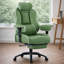 Fauteuil de direction ergonomique de grande taille (400 lb) avec soutien lombaire réglable, inclinaison à 135°, repose-pieds rétractable et dossier haut.-923485752