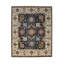 Tapis traditionnel en laine noué à la main gris anthracite