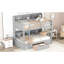 Lit simple superposé simple avec rangement pratique - espace peu encombrant pour un sommeil confortable