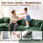 Upholstered " Chenille Sofa-1531950923-1531950925