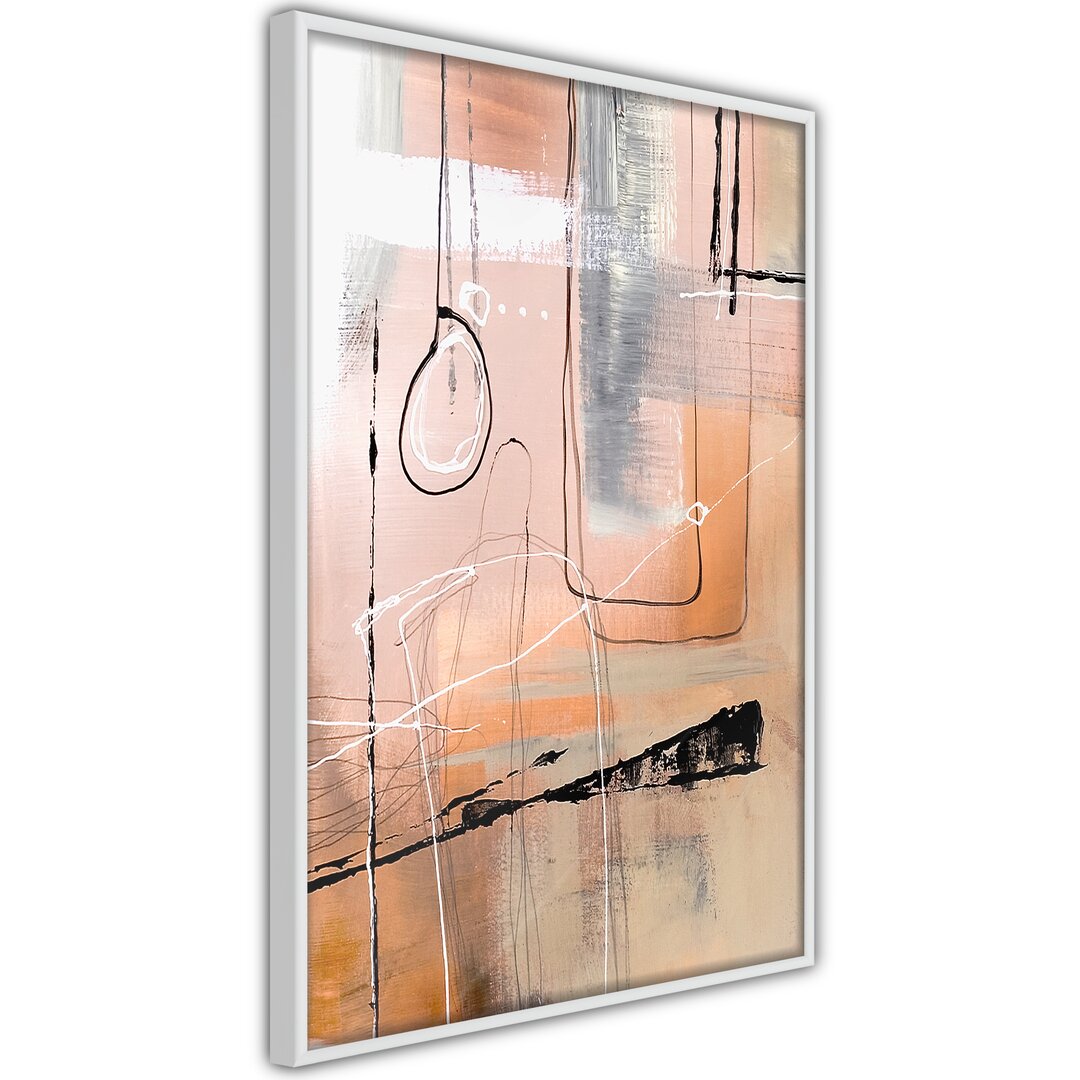 Gerahmtes Wandbild Pastel Abstraction