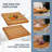 Howard Edge Grain Acacia Solid Wood Cutting Board - Reversible Extra Large Butcher Block with Juice Groove and Easy Grip Handle for Chopping, Serving, and Meal Prep-111651211