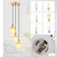 Raeola 3 - Light Natural Drum Pendant