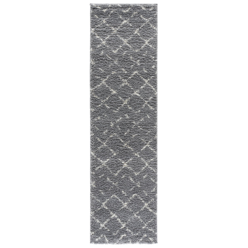 Arizona Shag Performance Abstract Indoor Rug, Runner 2'3" x 8'