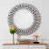 Amla 34" Crystal Accent Round Wall Mirror
