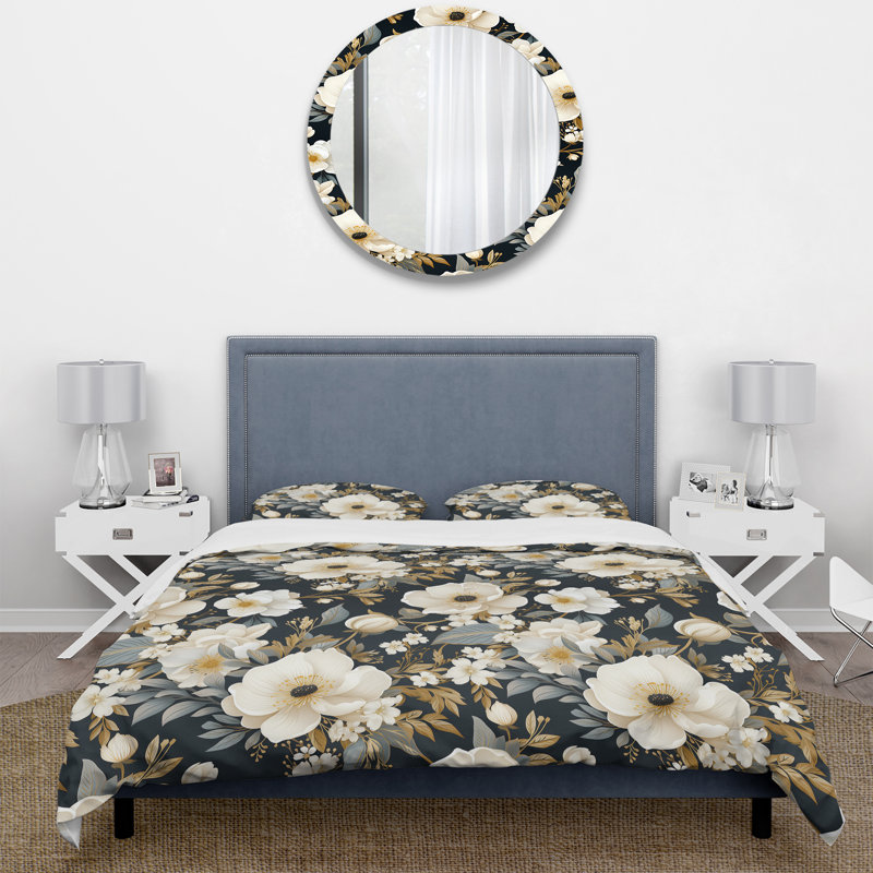 Ensemble de housse de couette Vintage Classic Beige Floral Paradise I - Floral