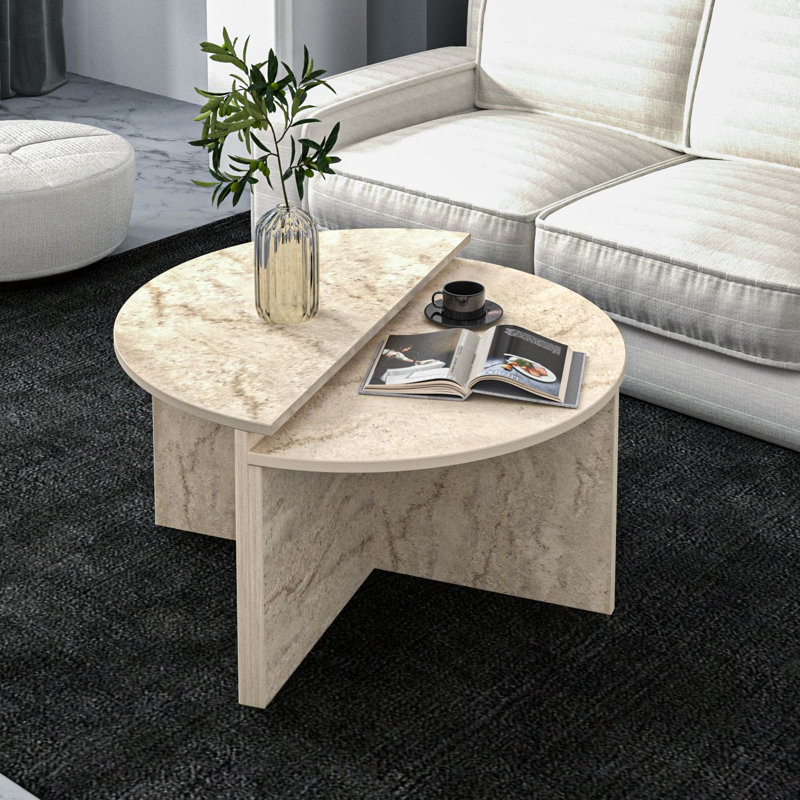Table basse, Travertin