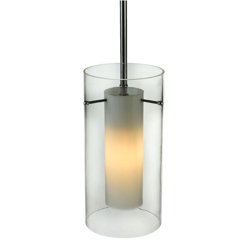 Luminaire suspendu cylindrique à 1 lumière Andelynn