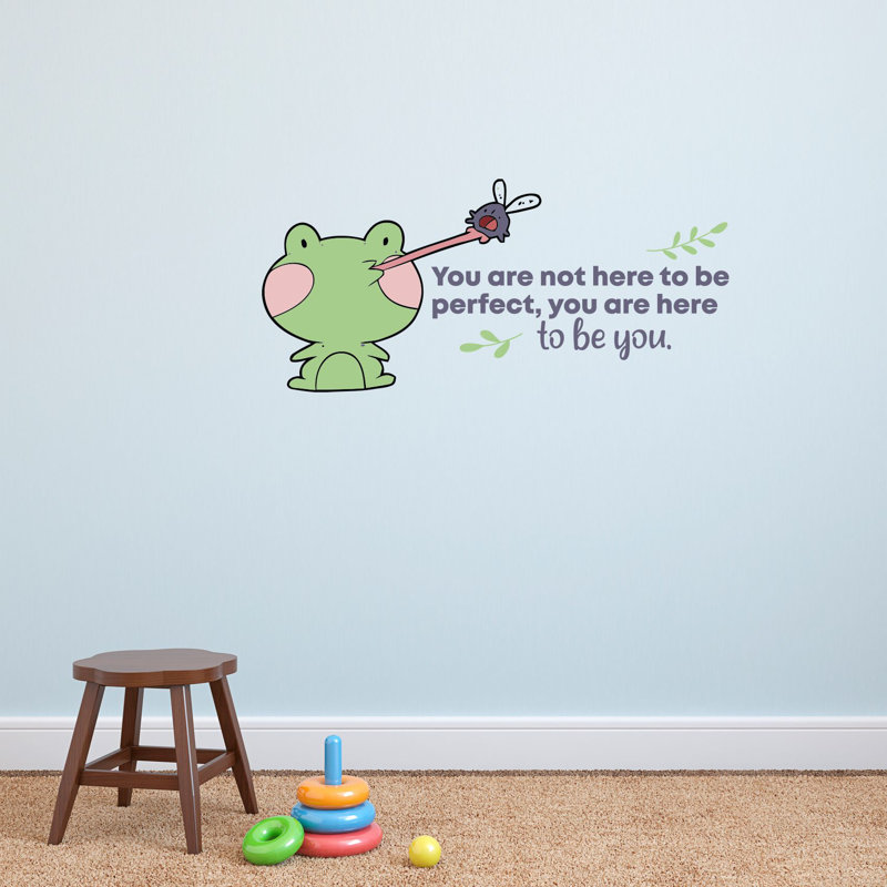 Adhésif décoratif To Be You Frog, H 15 po x l 30 po x P 0,05 po