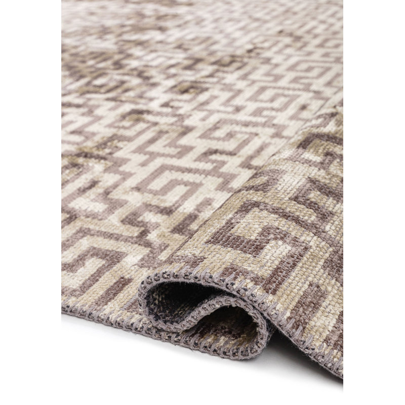 Richenda Geometric Hand Loom Indoor / Outdoor Area Rug, Rectangle 240 x 340cm