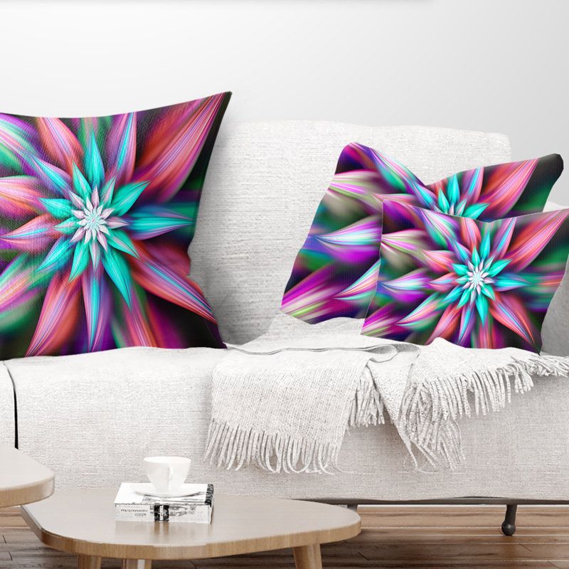 Coussin lombaire floral de fleurs exotiques
