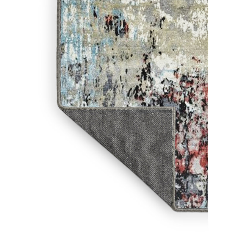 Tapis noir / rouge / beige Borehamwood, Rectangle 3 pi x 5 pi
