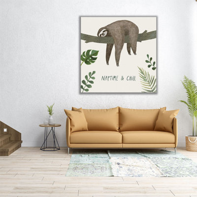 «Sloth Sayings II», reproduction d'art sur toile