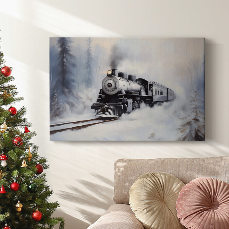 Art des Fêtes de Noël - Toile tendue avec châssis - Série 3-LXV, H 12 po x l 18 po
