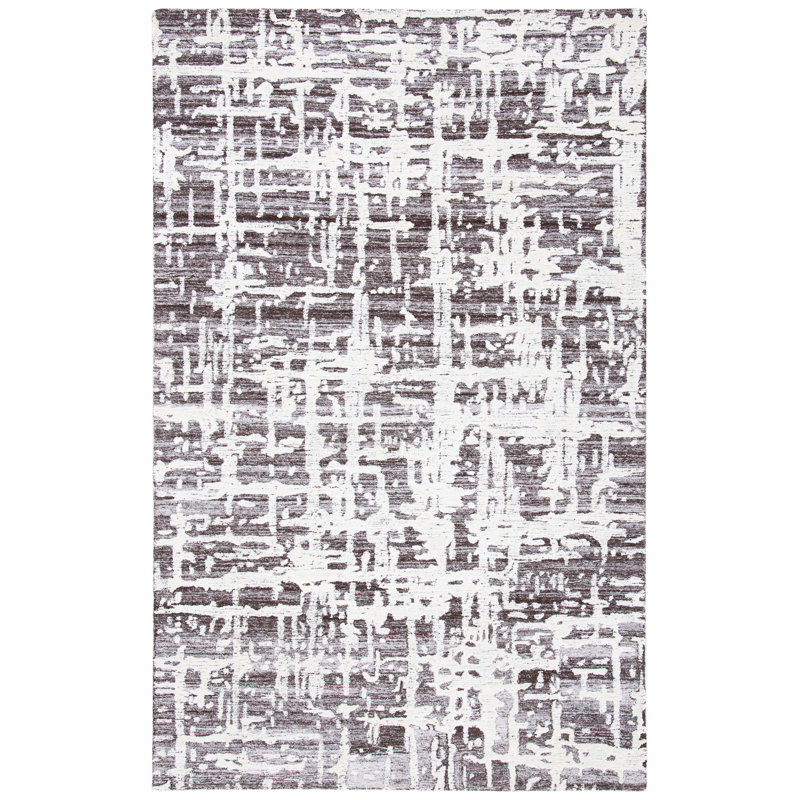 Brodney Hand Tufted Performance Abstract Rug, Rectangle 6' x 9'