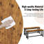 Dining Room Table Set With 2 Benches, Farmhouse Dining Table Set For 4, Wood Breakfast Table Set