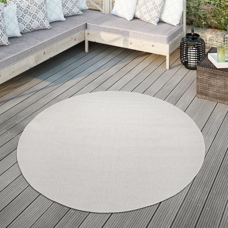 Iyana Machine Woven Indoor/Outdoor Area Rug , Round 3'11"