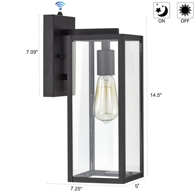 Lanterne murale d'extérieur 1 lumière H 14,5 po Mede