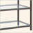 Nickel 2-Shelf Glass Top Entryway Console Table