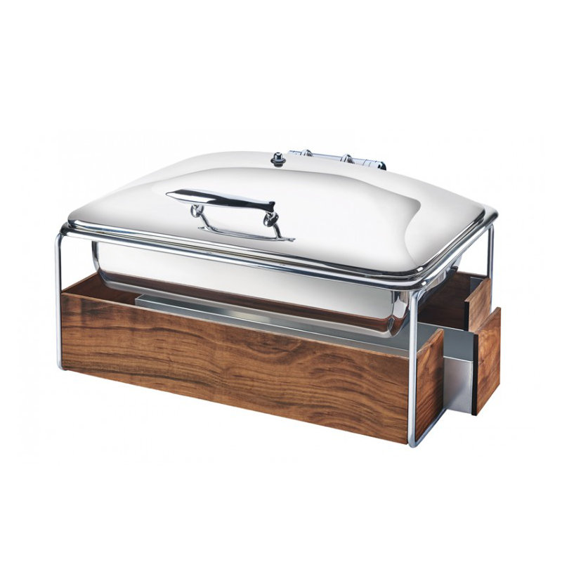 Chafer Mid-Century avec bordure, Chrome