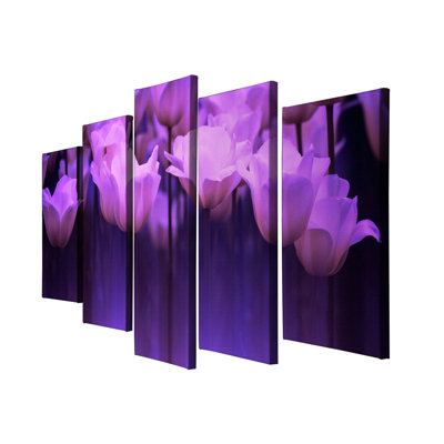 5 pièces, impression sur toile tendue