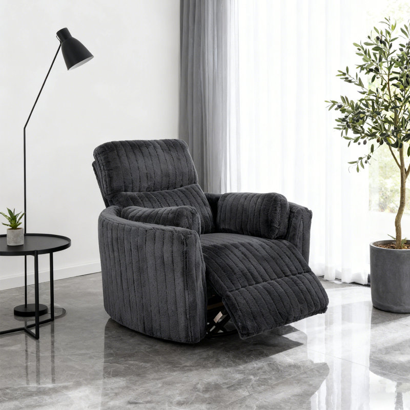 Fauteuil inclinable électrique surdimensionné de 39 po de largeur avec 2 coussins, ports inclinables électriques USB, fauteuil confortable pour le salon de la chambre à coucher