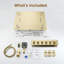 Système de douche thermostatique complet à DEL 32 po x 24 po Rodeo avec 6 jets corporels et douchette à 3 fonctions-110585265