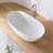 51" x 27" Freestanding Tub Solid Surface Stone Resin Soaking Bathtub