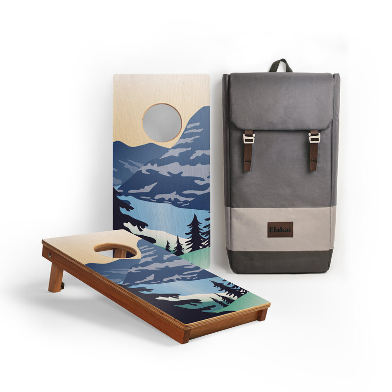 Planches de cornhole de voyage compactes 1 pi x 2 pi Glacier