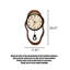 Horloges murales brunes beiges en acrylique-1341461968