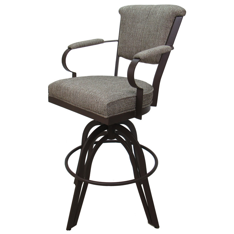 Tabouret de comptoir pivotant Racégal, Brun, Tabouret de bar (siège d’une hauteur de 30 po), Cacao