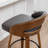 Modern Swivel Upholstered Counter Stool With 360° Swivel, Barrel Seat & Curved Backrest-120155854-120155851