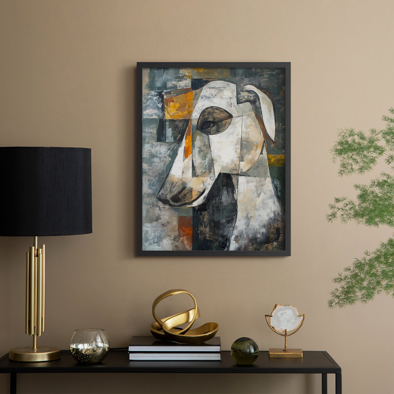 ANIMALS Series Cxxxi - reproduction encadrée de qualité supérieure - prête à être accrochée - aucun clou requis, Noir