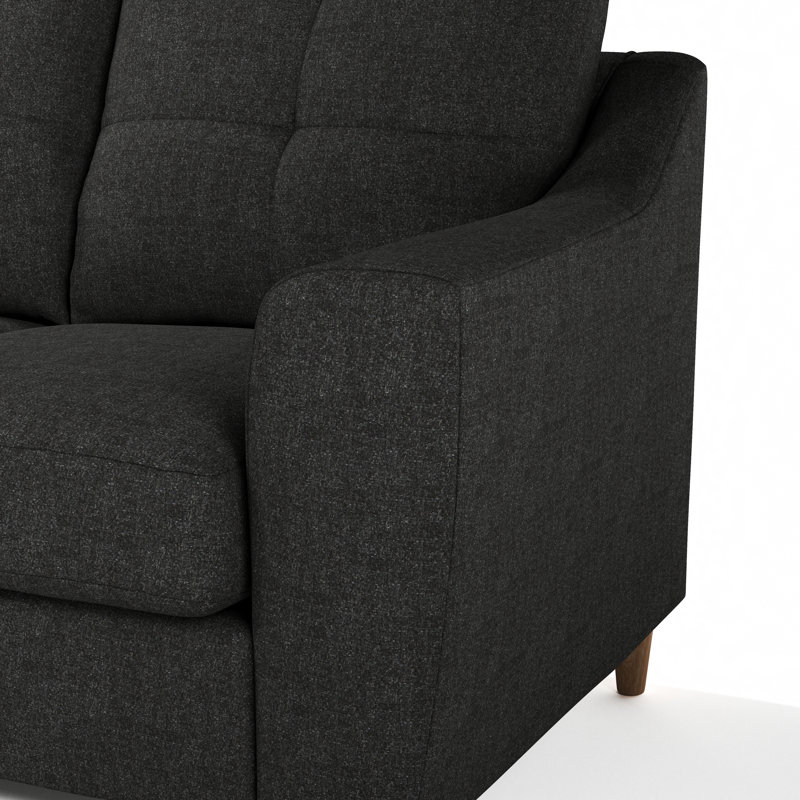 Espitia 3 Seater Corner Chaise, Left Hand Facing, Charcoal