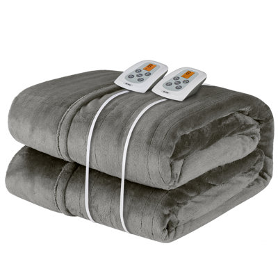 RN-000 Electric Heated Flannel Blanket with Dual Control