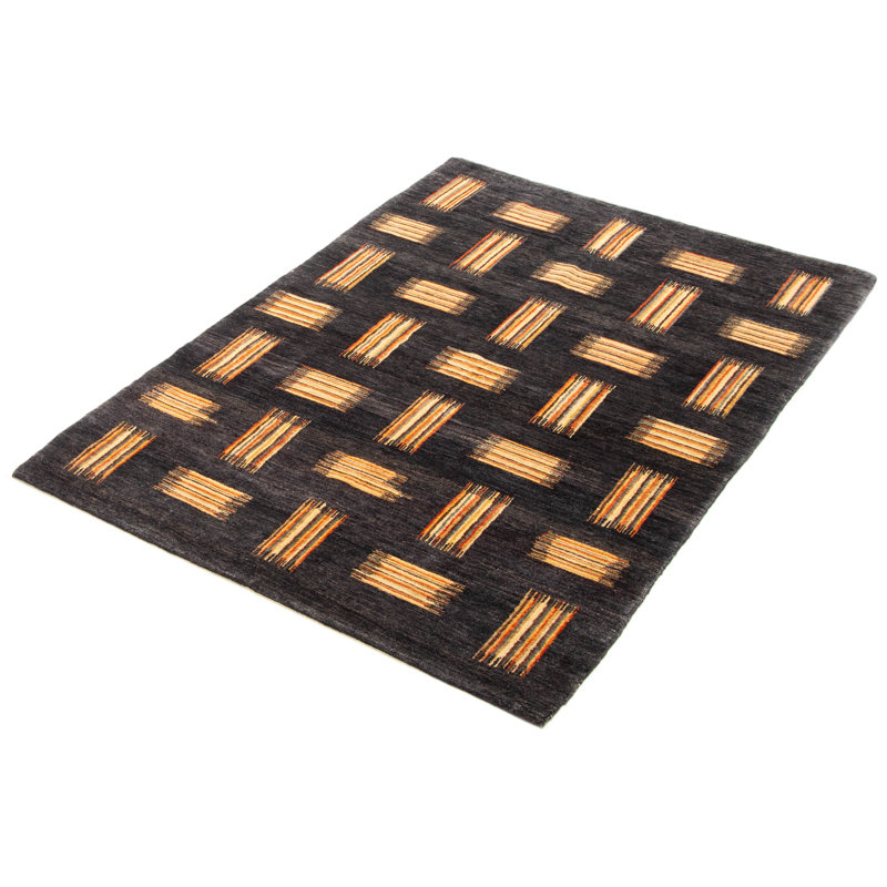 Tapis gris Finest Peshawar Ziegler 4 pi 8 po x 6 pi 4 po