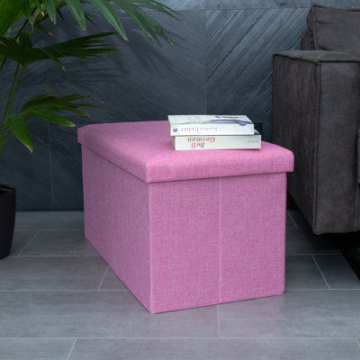 Emilyjane 78cm Wide Rectangle Solid Colour Ottoman with Storage