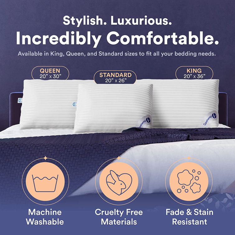 Medium Down-Alternative European Bed Pillow Arsuite