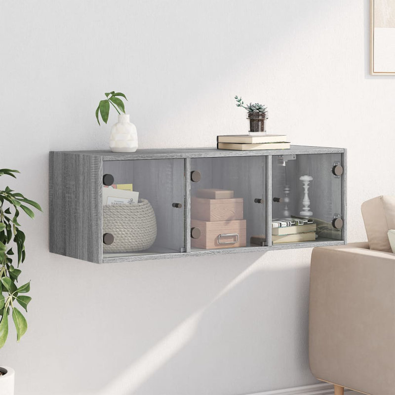 Bellburns Rectangle Accent Cabinet, Grey Sonoma