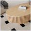 Table basse ovale avec rangement 47 po-724032992