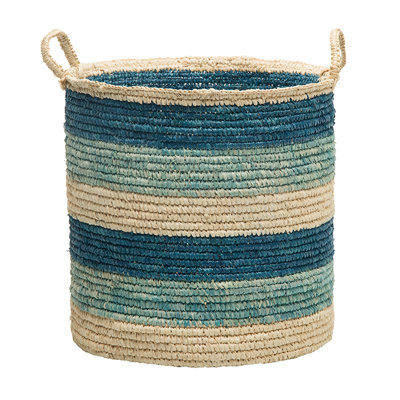 Zeppelin Hand Woven Round Storage Basket