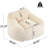 Beige Indoor Bean Bag In Armchair Style, Structured Silhouette, Supportive , Personalized Foam Support, Good For Binge - Watching Style With Defined , Adaptive Shredded Foam, Soft Fabric, Promotes-36761913