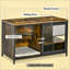 Table de bout avec rangement et coussin confortable pour petits chats, design rustique et fonctionnel