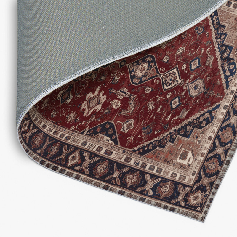 Tapis d'intérieur et d'extérieur brun Persian, Rectangulaire 8 pi x 10 pi