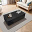 Coffee Table With 2 Drawers, Wave Texture Design, Storage Coffee Table For Living Room-1828690593