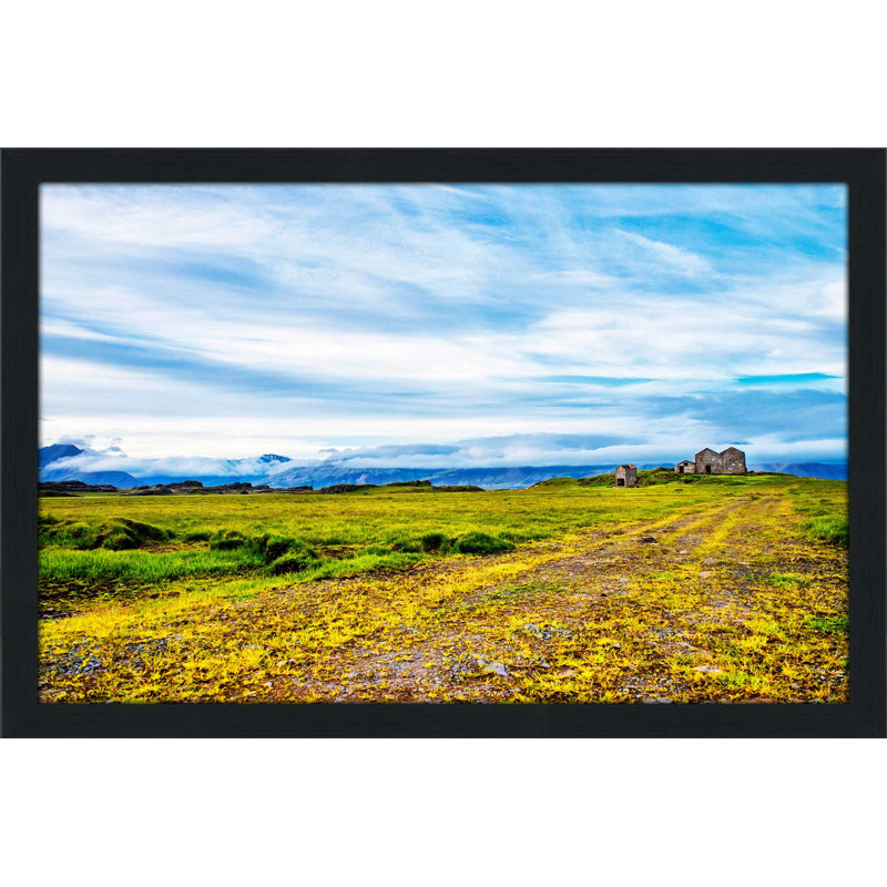 «Abandone Farm», reproduction de photo, H 21,5 po x l 27,5 po x P 0,75 po, Cadre espresso