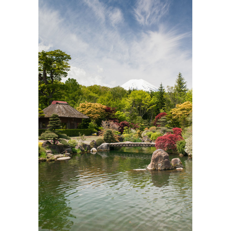 Markela Japanese Formal Garden par Jules_Kitano - Photographie de toile tendue, H 18 po x l 12 po