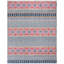 Tapis bleu marine / ivoire à motif géométrique Felty-2116119702